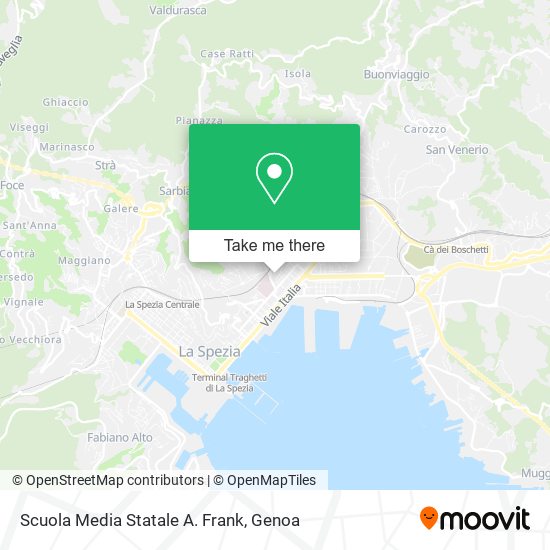 Scuola Media Statale A. Frank map