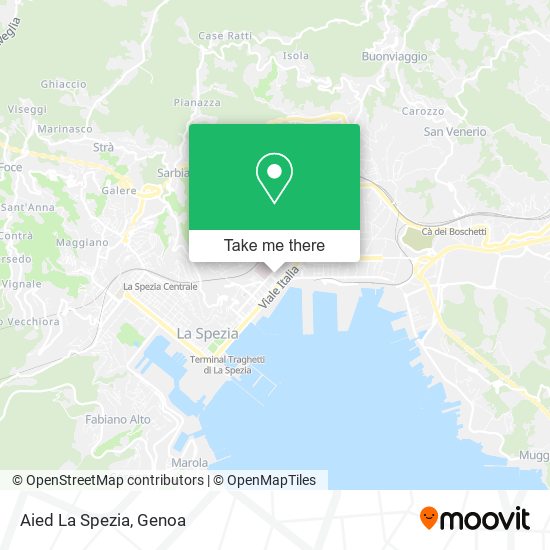 Aied La Spezia map