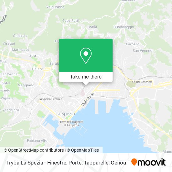 Tryba La Spezia - Finestre, Porte, Tapparelle map