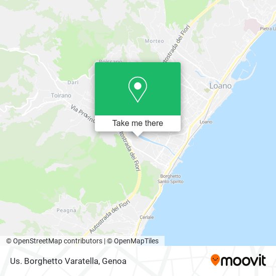 Us. Borghetto Varatella map