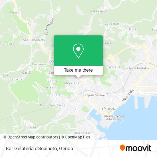 Bar Gelateria o'Scaineto map