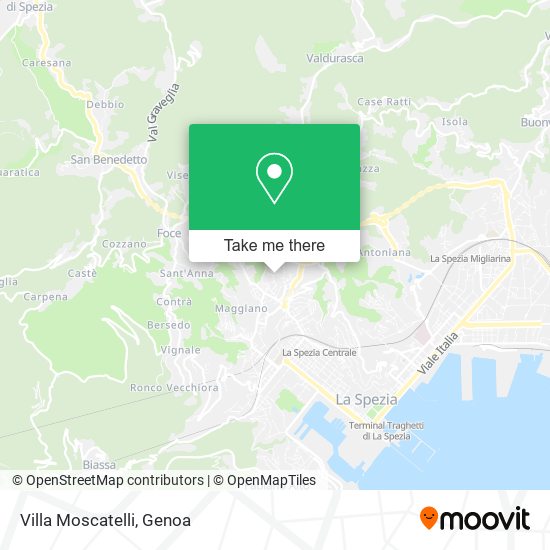 Villa Moscatelli map