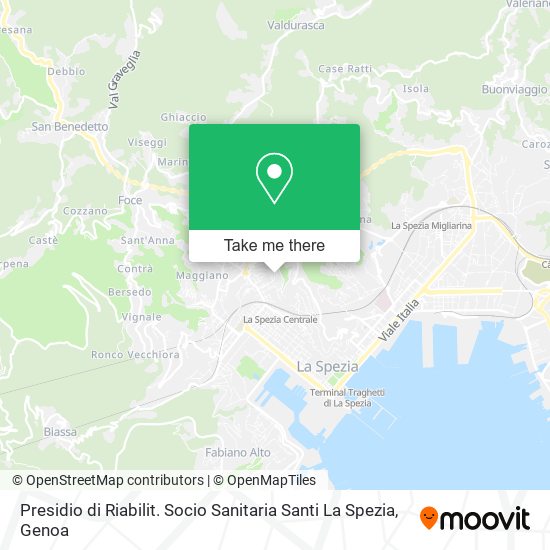 Presidio di Riabilit. Socio Sanitaria Santi La Spezia map