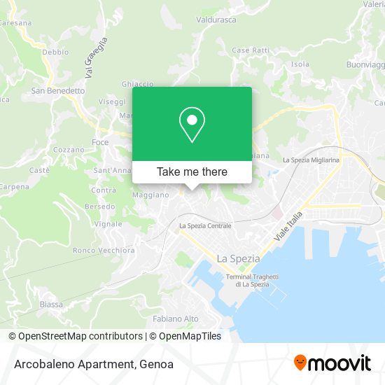 Arcobaleno Apartment map