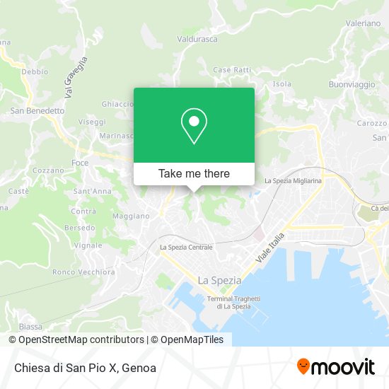 Chiesa di San Pio X map