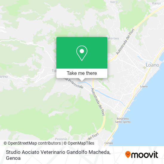 Studio Aociato Veterinario Gandolfo Macheda map