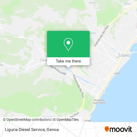 Liguria Diesel Service map