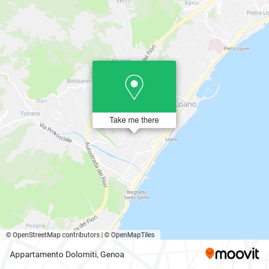 Appartamento Dolomiti map