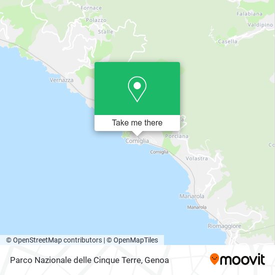 Parco Nazionale delle Cinque Terre map