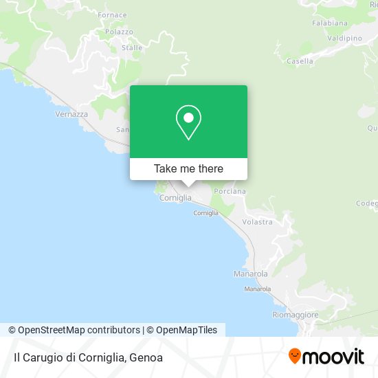 Il Carugio di Corniglia map