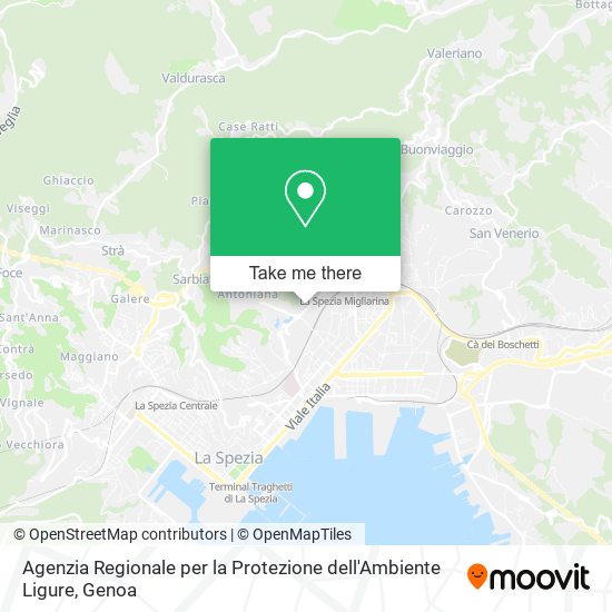 Agenzia Regionale per la Protezione dell'Ambiente Ligure map