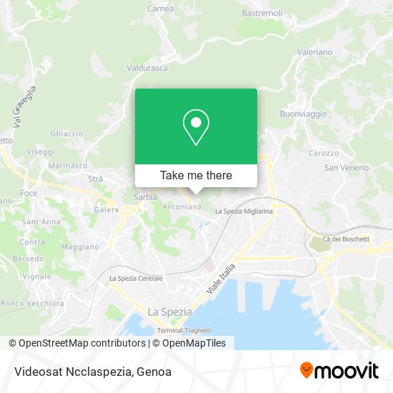 Videosat Ncclaspezia map