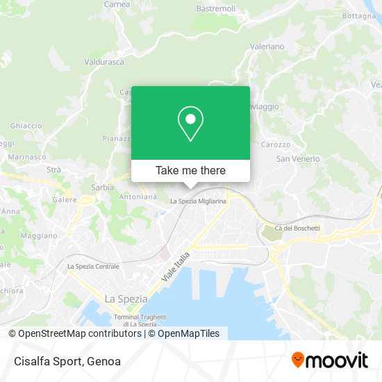 Cisalfa Sport map