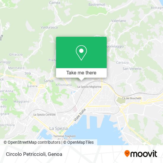 Circolo Petriccioli map
