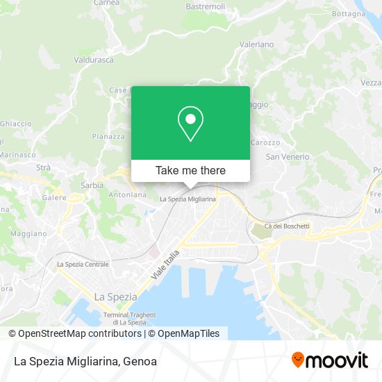 La Spezia Migliarina map