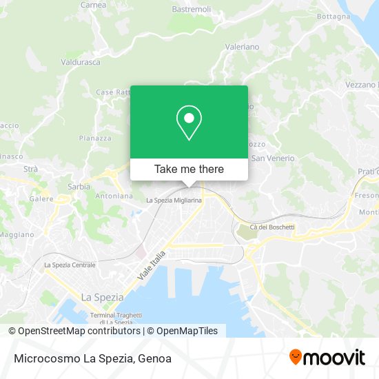 Microcosmo La Spezia map