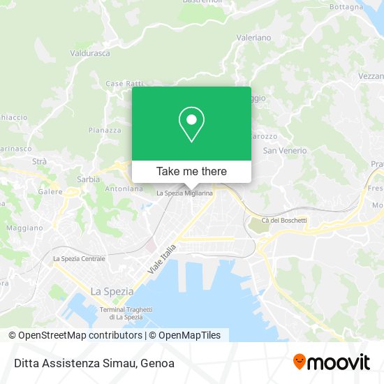 Ditta Assistenza Simau map