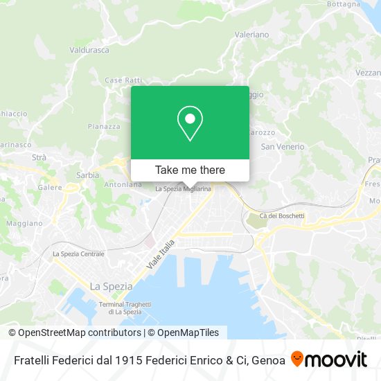 Fratelli Federici dal 1915 Federici Enrico & Ci map