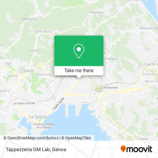 Tappezzeria GM Lab map