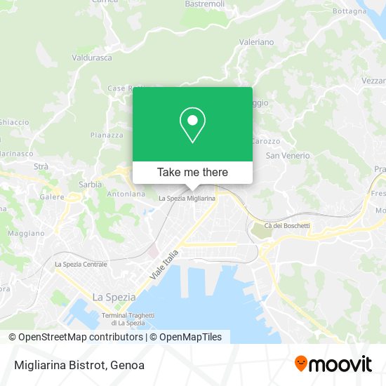 Migliarina Bistrot map