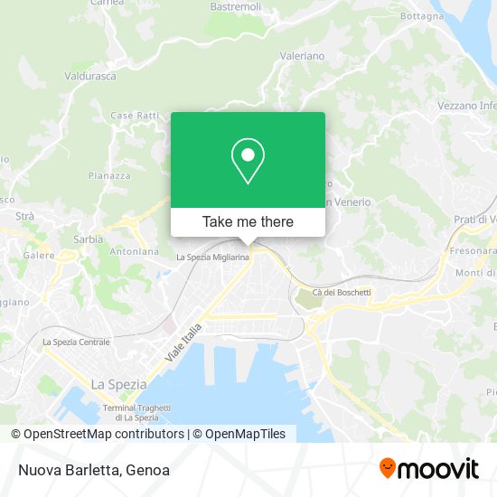 Nuova Barletta map