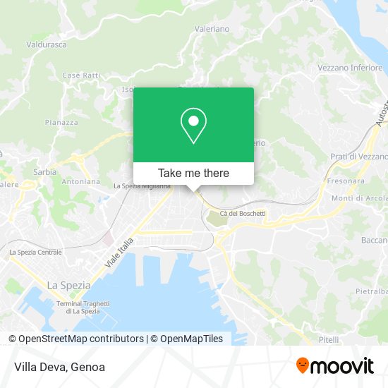 Villa Deva map
