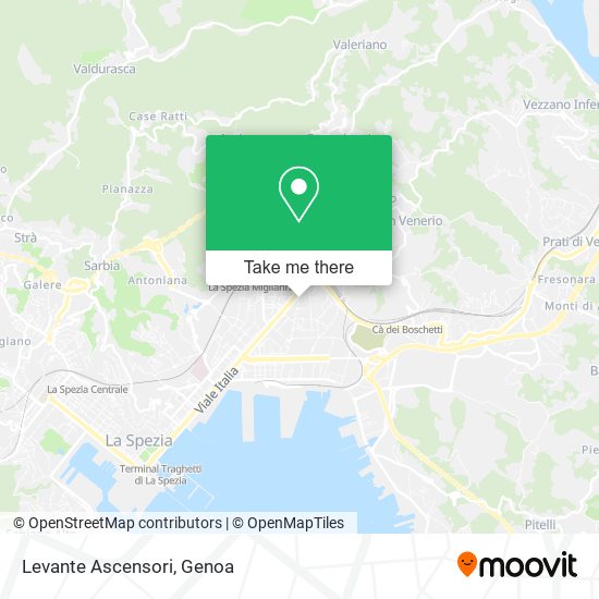 Levante Ascensori map