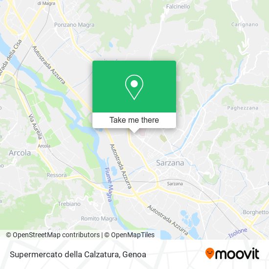 Supermercato della Calzatura map