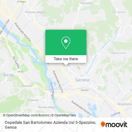 Ospedale San Bartolomeo Azienda Usl 5-Spezzino map