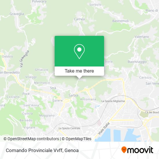 Comando Provinciale Vvff map
