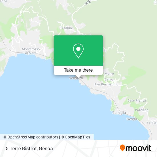 5 Terre Bistrot map