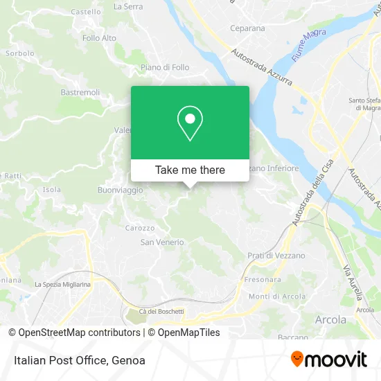 Italian Post Office map
