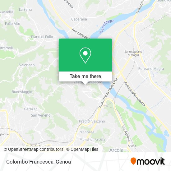 Colombo Francesca map