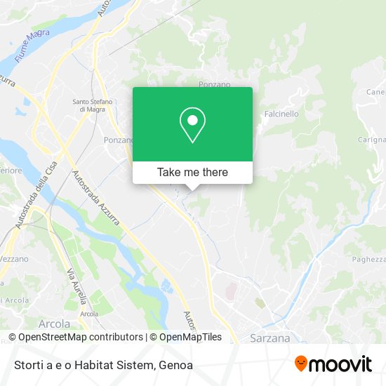 Storti a e o Habitat Sistem map