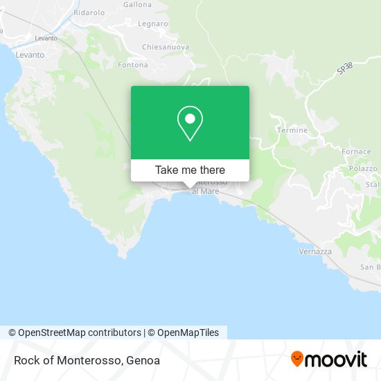 Rock of Monterosso map