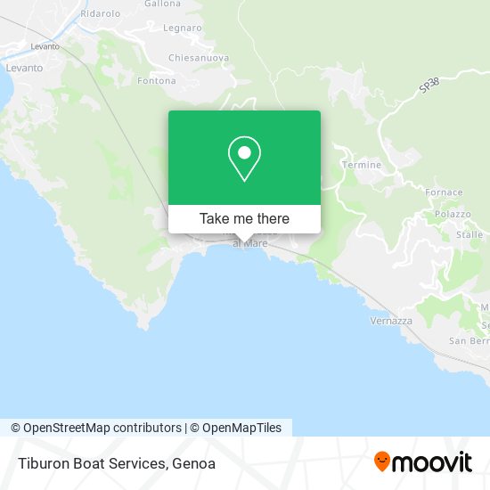 Tiburon Boat Services map