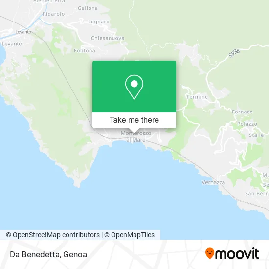 Da Benedetta map