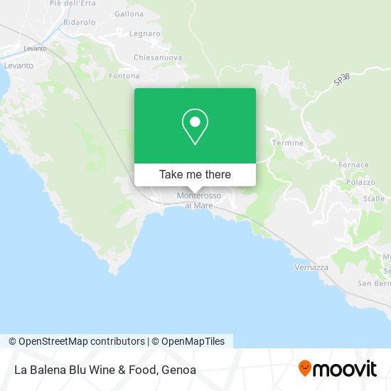 La Balena Blu Wine & Food map