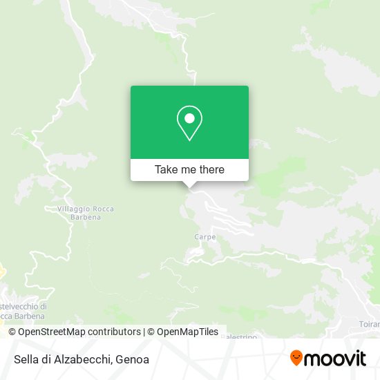 Sella di Alzabecchi map