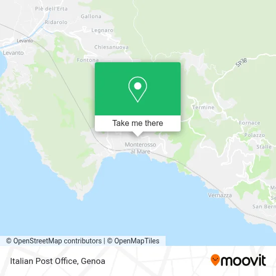 Italian Post Office map