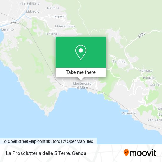 La Prosciutteria delle 5 Terre map
