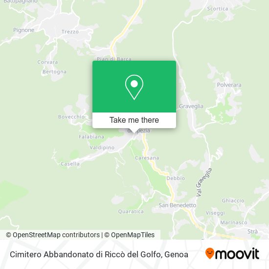 Cimitero Abbandonato di Riccò del Golfo map