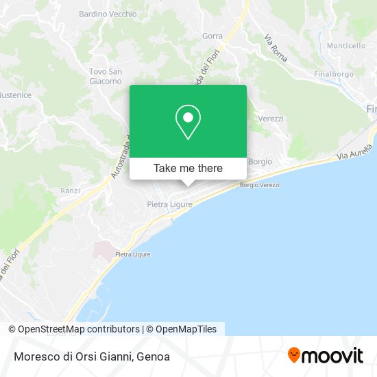 Moresco di Orsi Gianni map