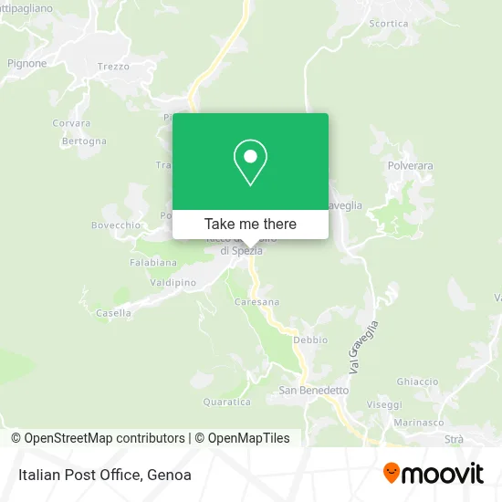 Italian Post Office map