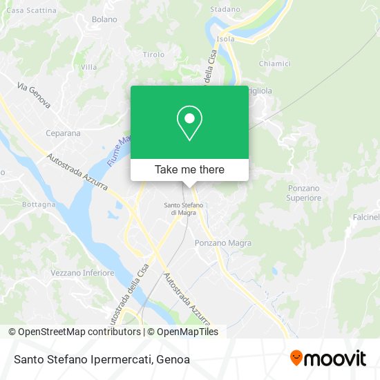 Santo Stefano Ipermercati map