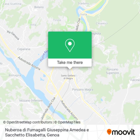 Nuberoa di Fumagalli Giuseppina Amedea e Sacchetto Elisabetta map