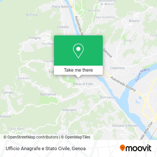 Ufficio Anagrafe e Stato Civile map