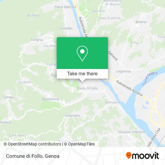 Comune di Follo map