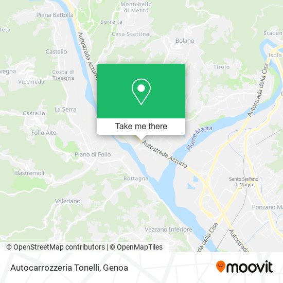 Autocarrozzeria Tonelli map