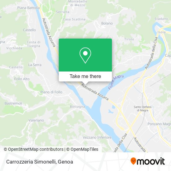 Carrozzeria Simonelli map